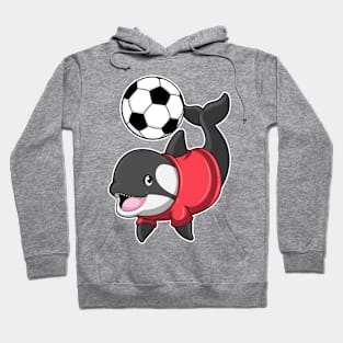 Killerwhale as Soccer player with Soccer Hoodie